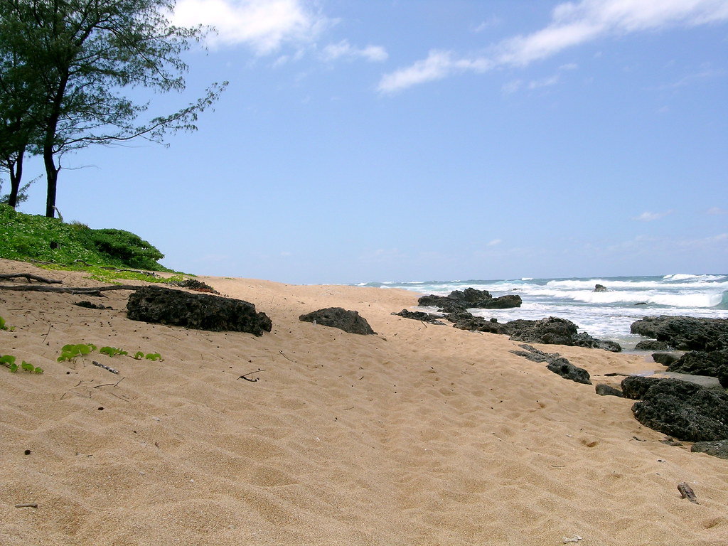 Beach to our left