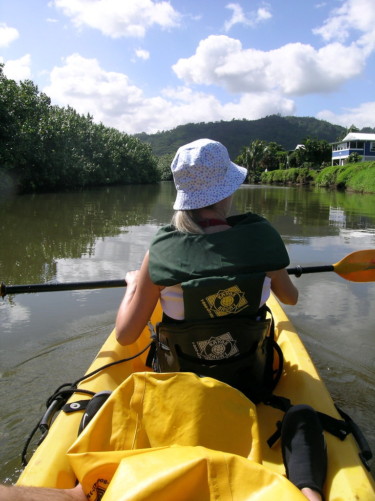 Kayaking Hanalei River